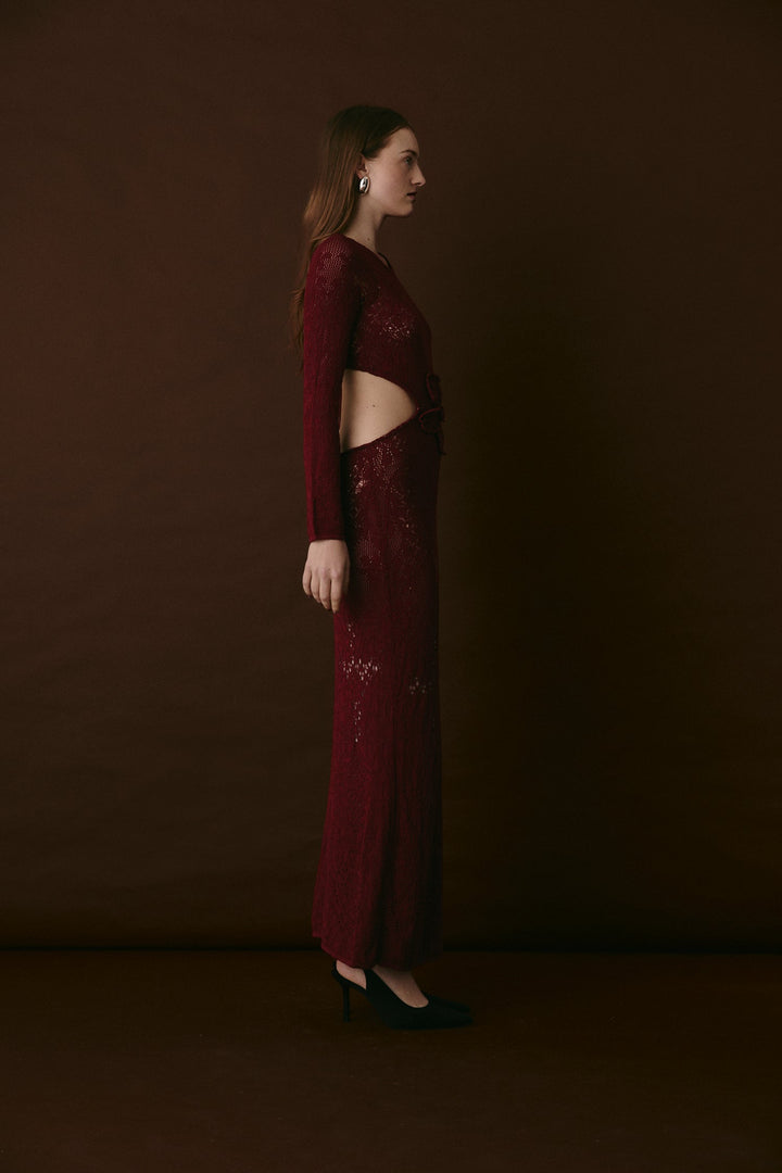 BLEECKER KLEID MERLOT