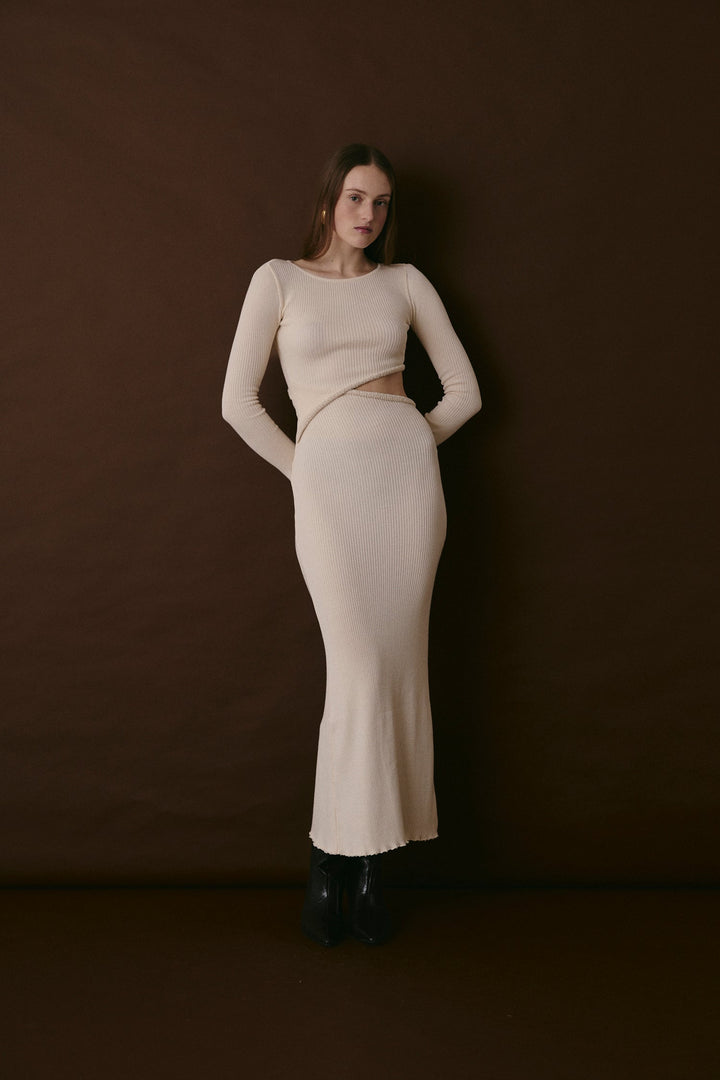 SUTTON KLEID ECRU