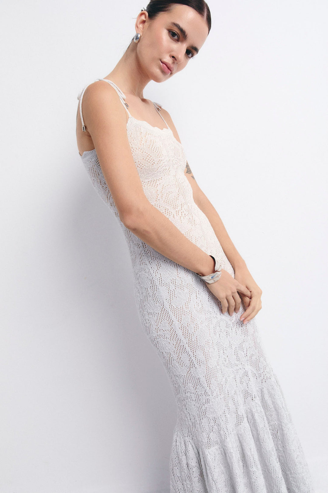 PALMI KLEID SILBER