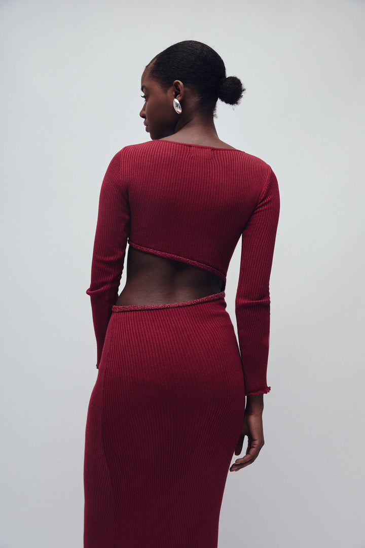SUTTON KLEID MERLOT