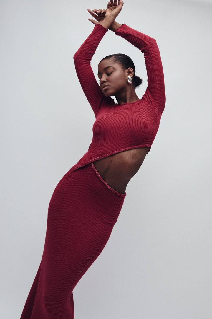 SUTTON KLEID MERLOT