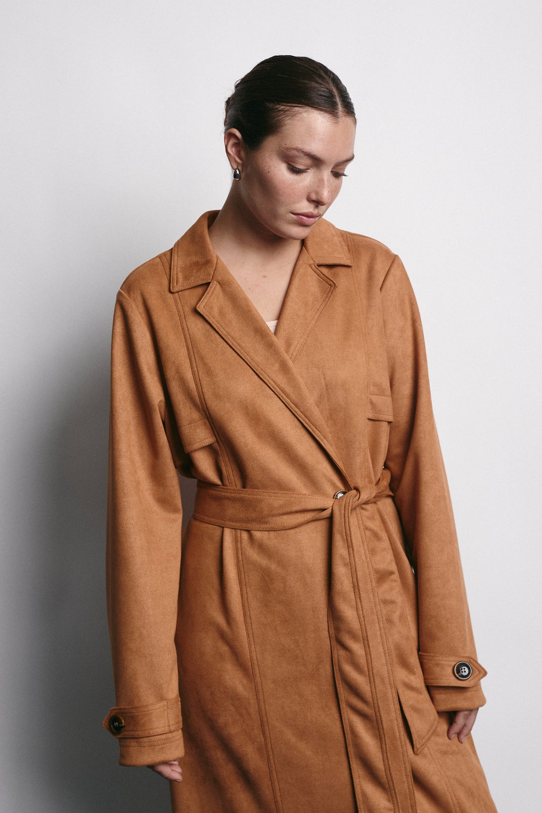 RALPH TRICOT-MANTEL CAMEL