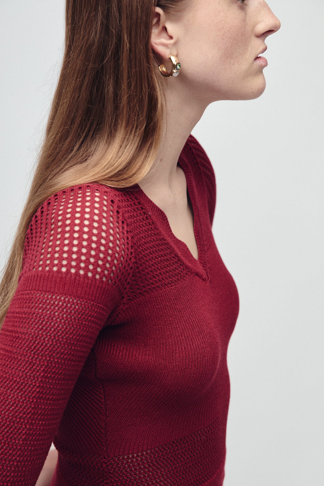 MERCER KLEID MERLOT