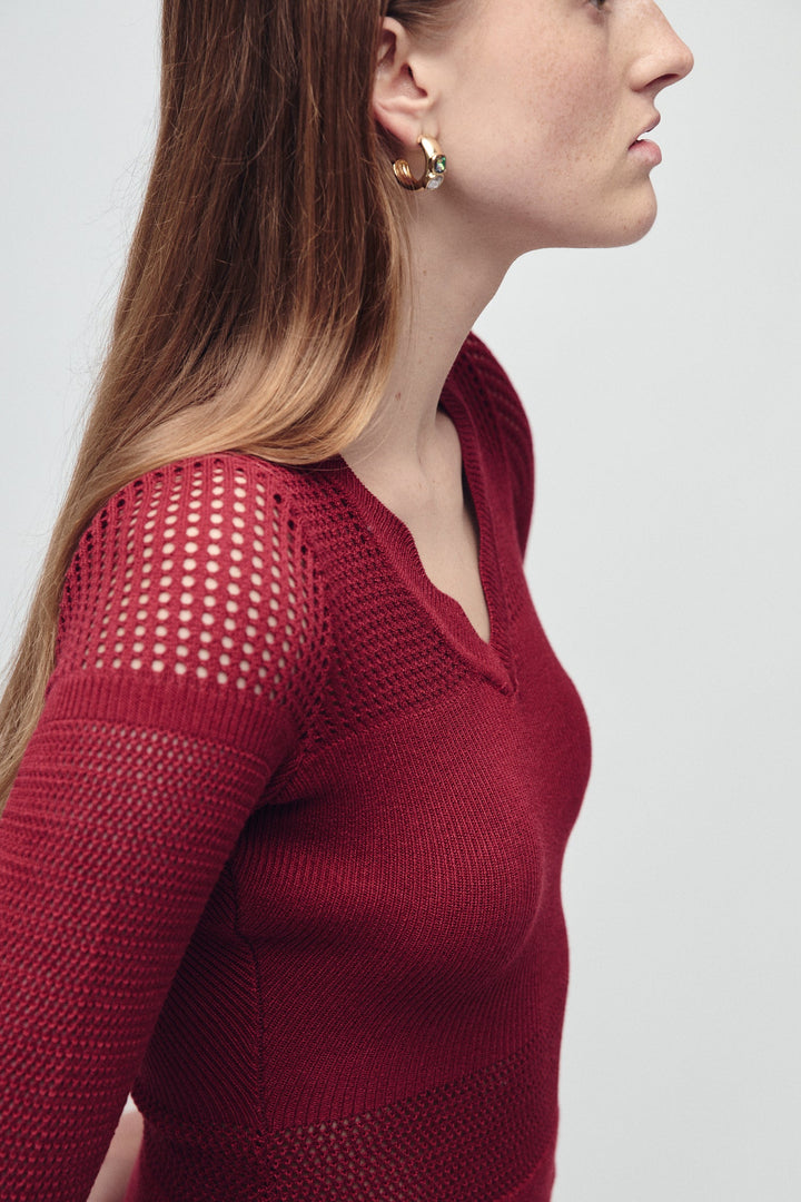 MERCER KLEID MERLOT