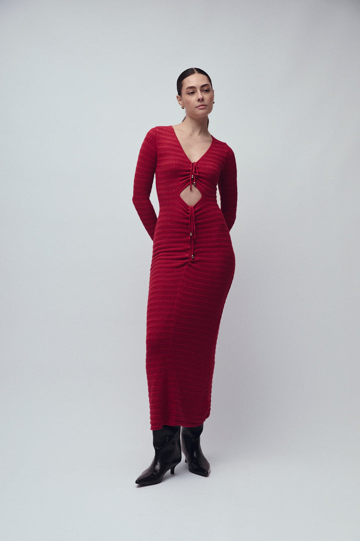 LIBERTY KLEID SCARLET