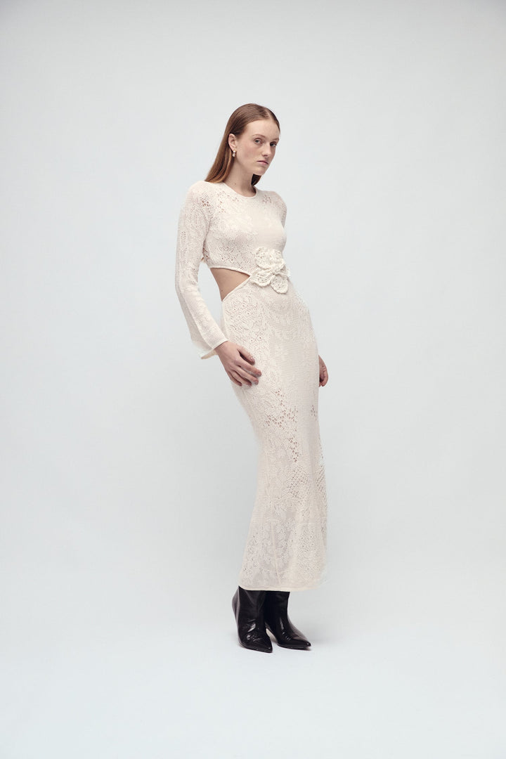 BLEECKER KLEID IVORY