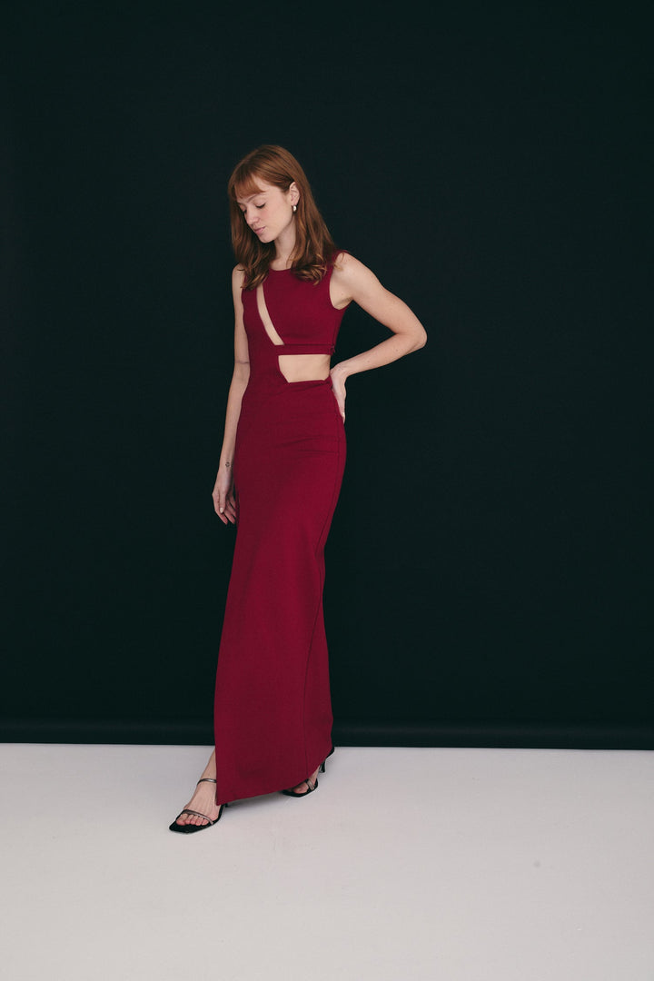 KOLONIE KLEID MERLOT