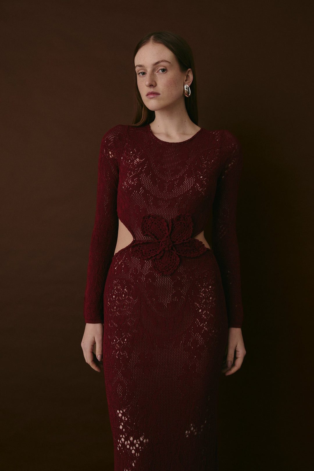 BLEECKER KLEID MERLOT