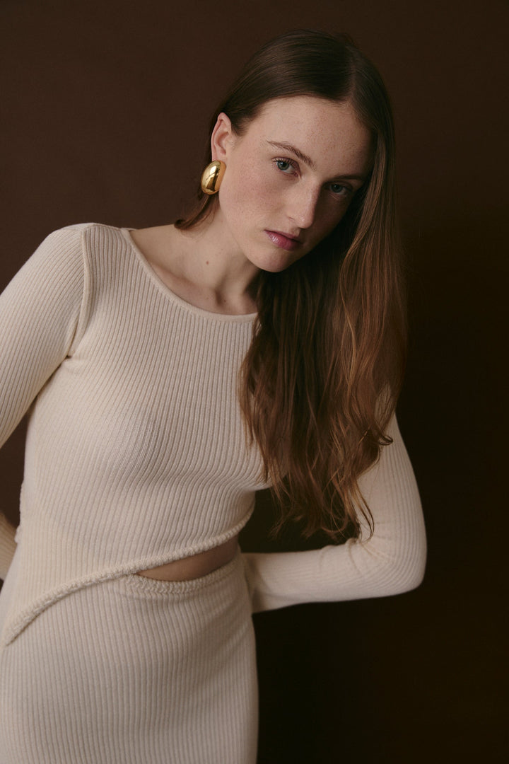 SUTTON KLEID ECRU