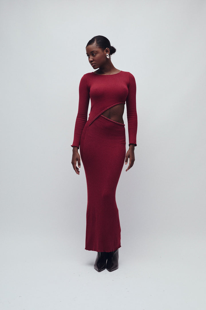 SUTTON KLEID MERLOT