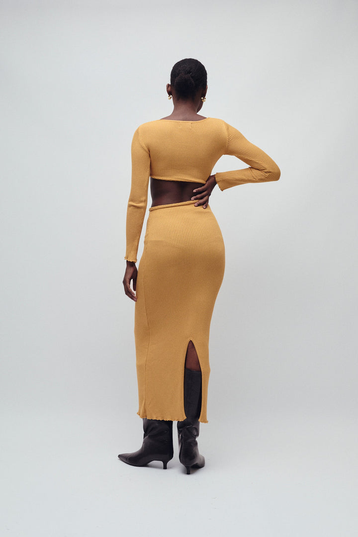 SUTTON KLEID AMBER GOLD