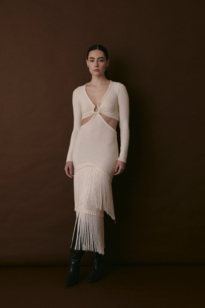 BOWERY KLEID ECRU