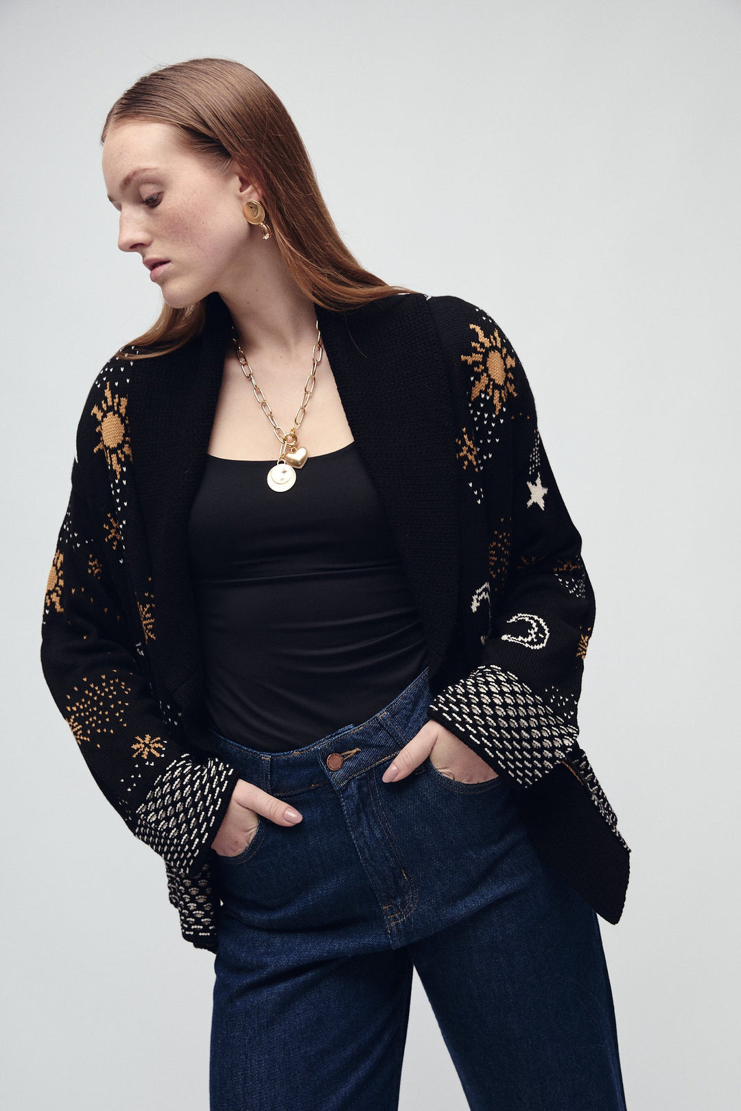 WINSTON CARDIGAN SCHWARZ