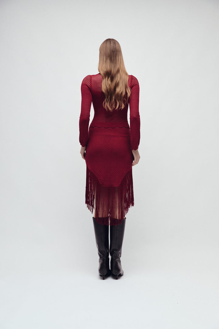 MERCER KLEID MERLOT