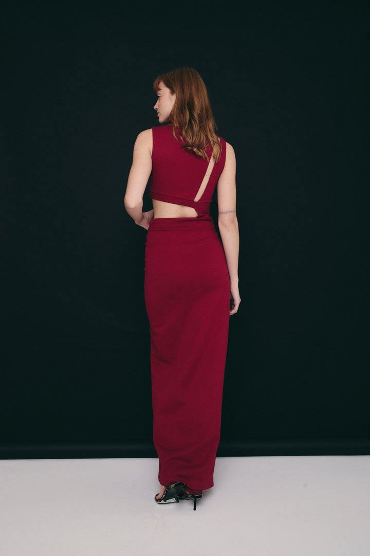 KOLONIE KLEID MERLOT
