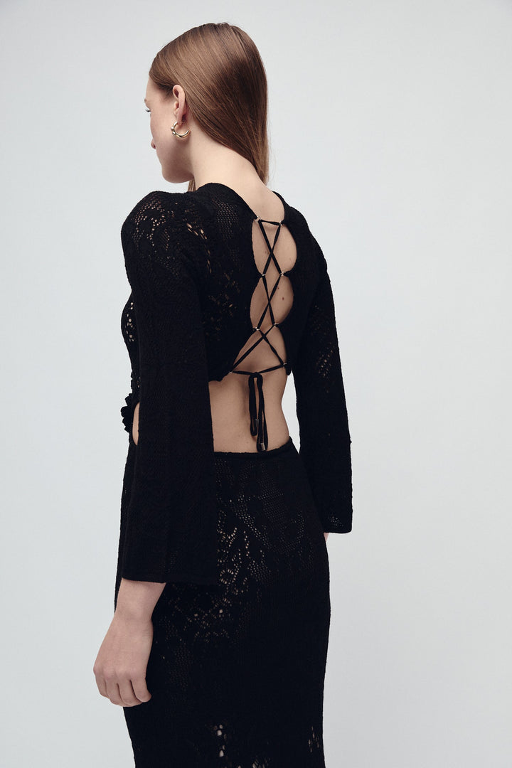 BLEECKER KLEID SCHWARZ