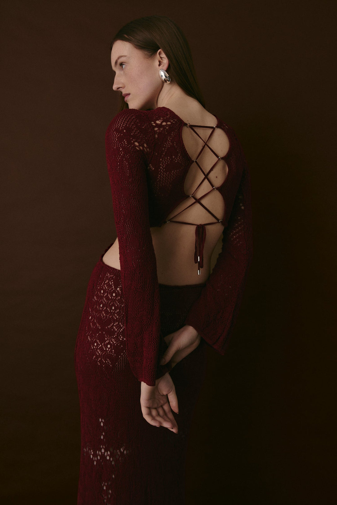 BLEECKER KLEID MERLOT
