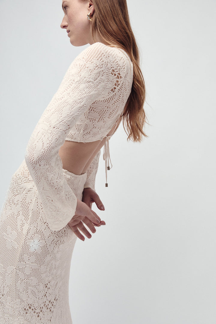 BLEECKER KLEID IVORY
