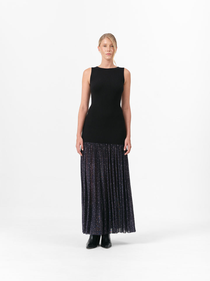 ASPEN KLEID SCHWARZES REH