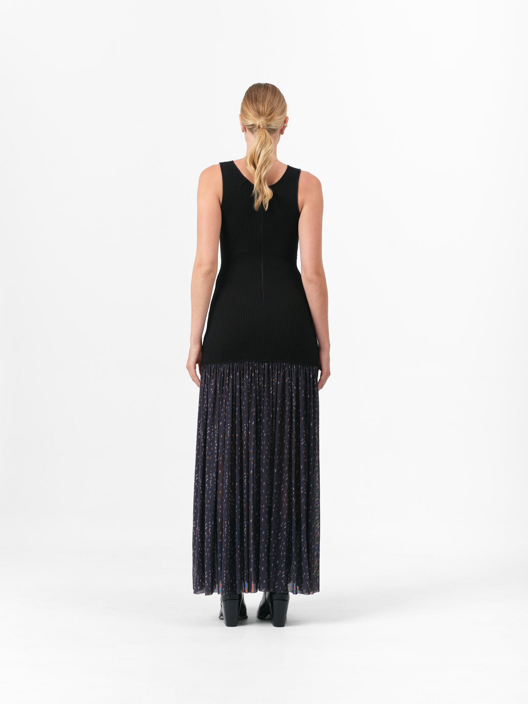 ASPEN KLEID SCHWARZES REH