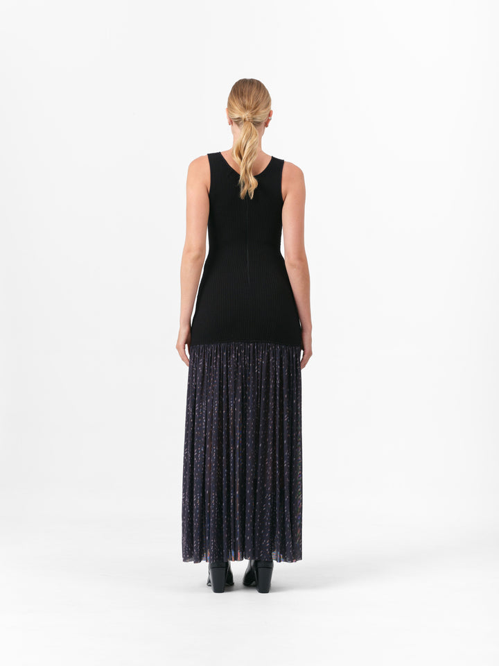 ASPEN KLEID SCHWARZES REH