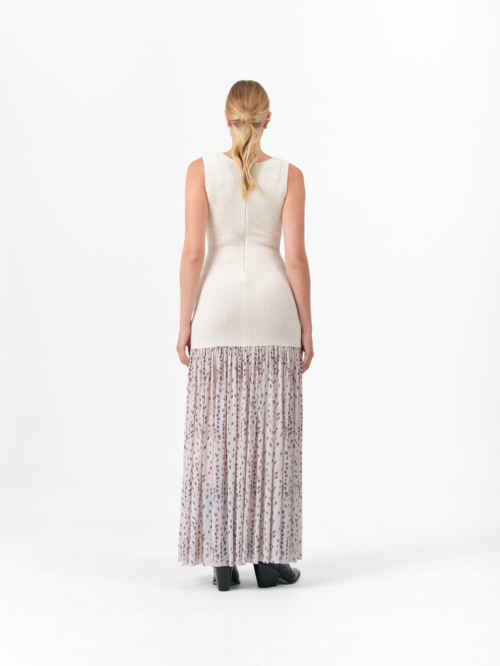 ASPEN KLEID ECRU REH