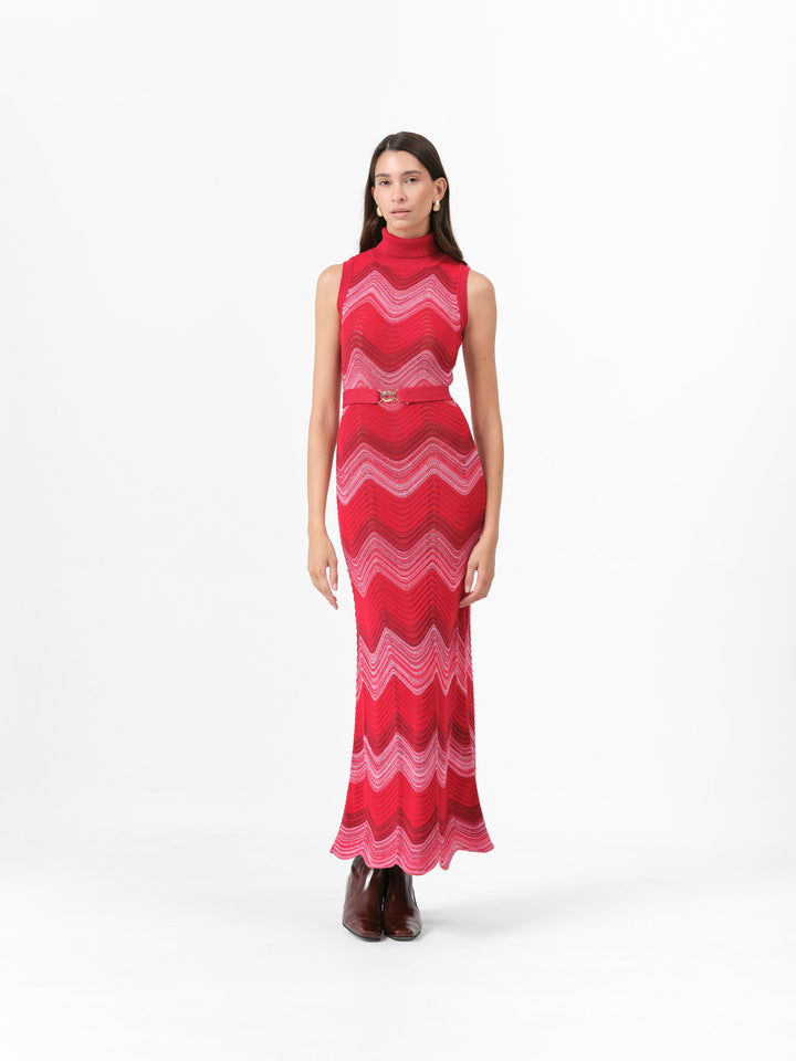 DEVON KLEID SCARLET