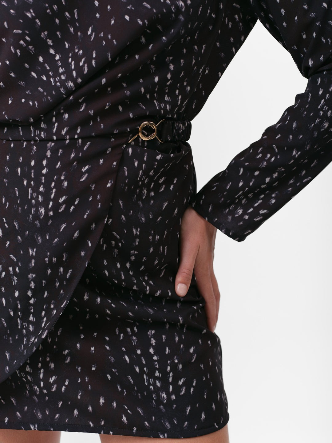 RAVEN KLEID SCHWARZ REH