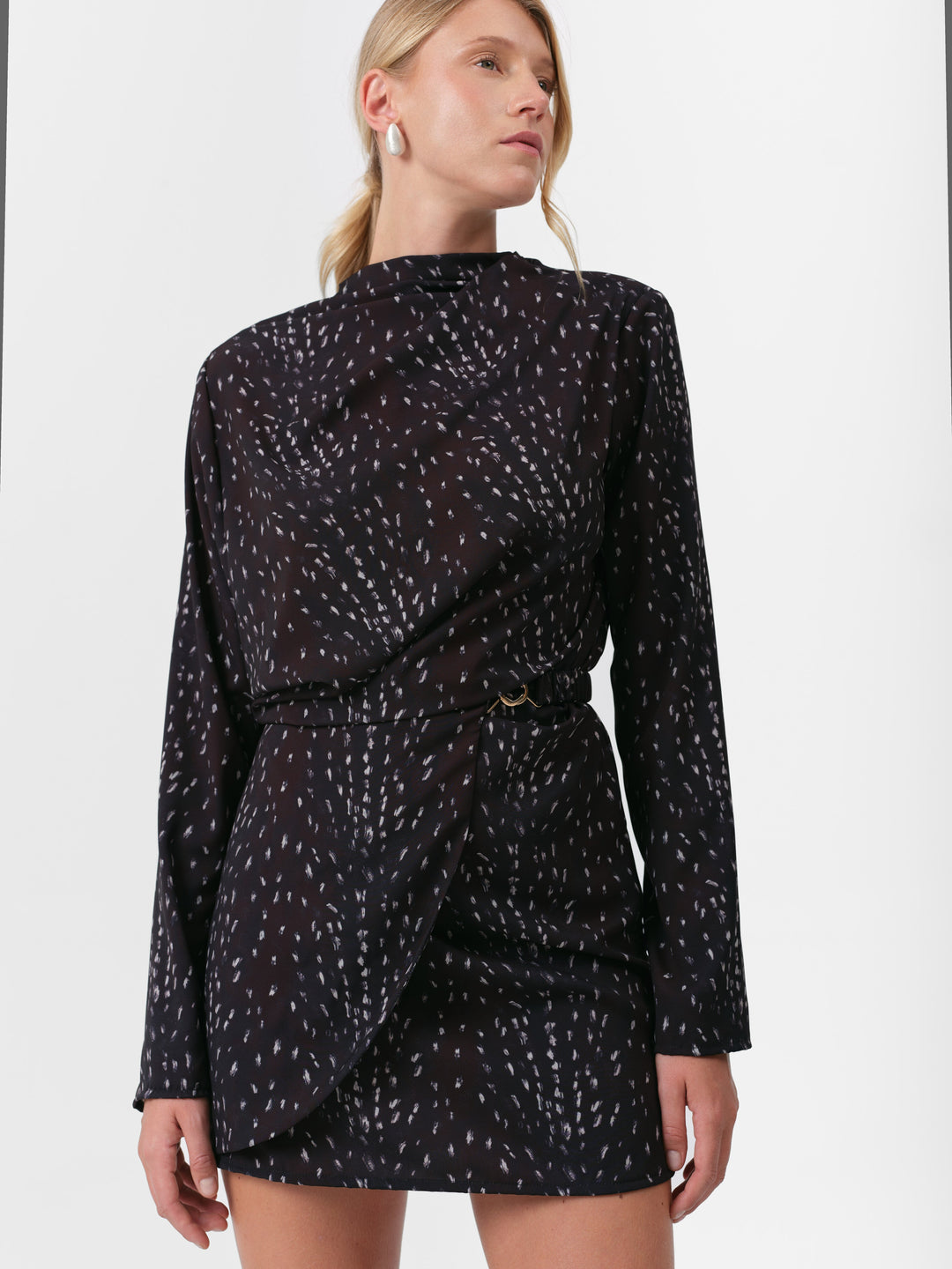 RAVEN KLEID SCHWARZ REH