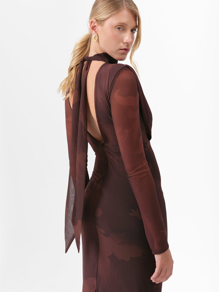 FAWN KLEID SCHOKOLADE