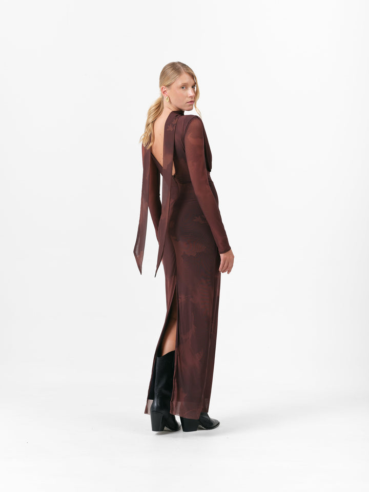 FAWN KLEID SCHOKOLADE
