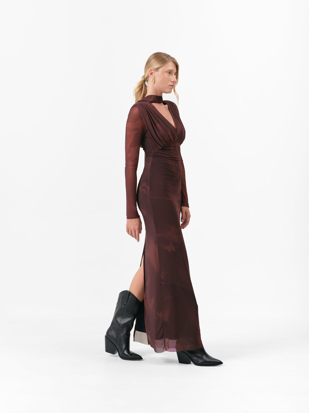 FAWN KLEID SCHOKOLADE