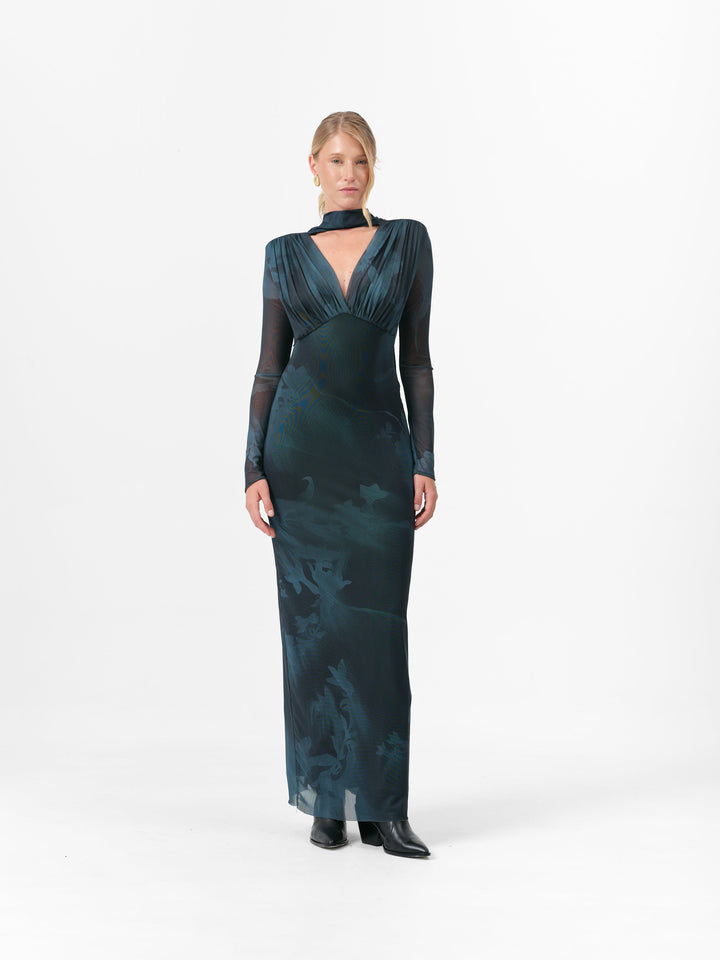 FAWN KLEID TEAL