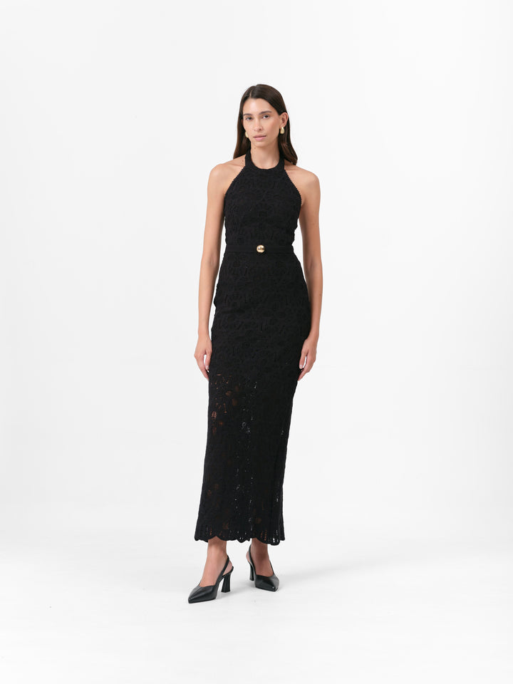 HAZEL KLEID SCHWARZ