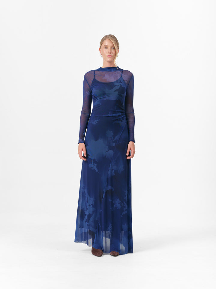 MOSS KLEID KÖNIGSBLAU