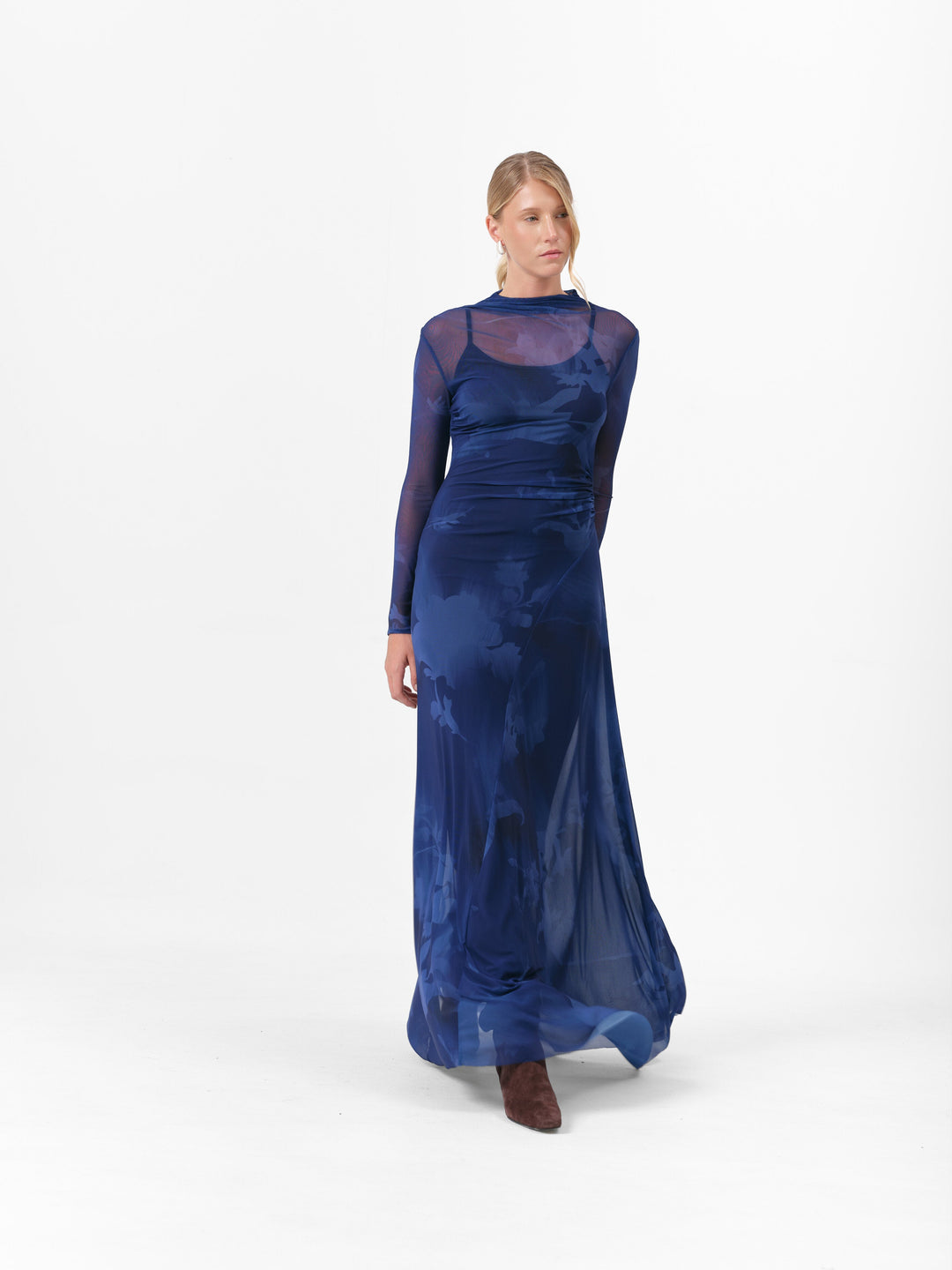 MOSS KLEID KÖNIGSBLAU
