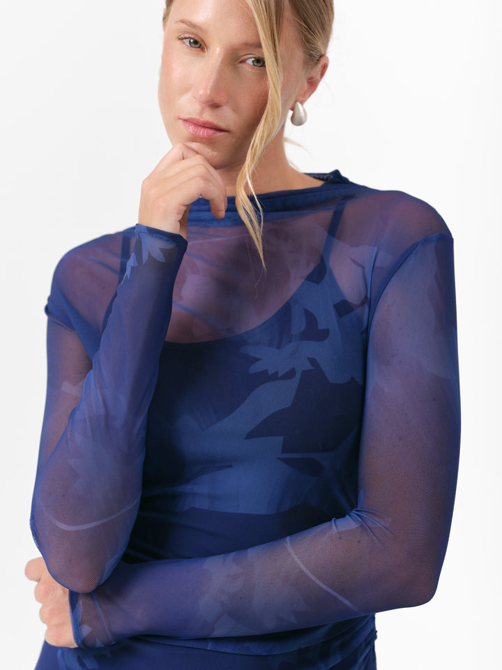 MOSS KLEID KÖNIGSBLAU