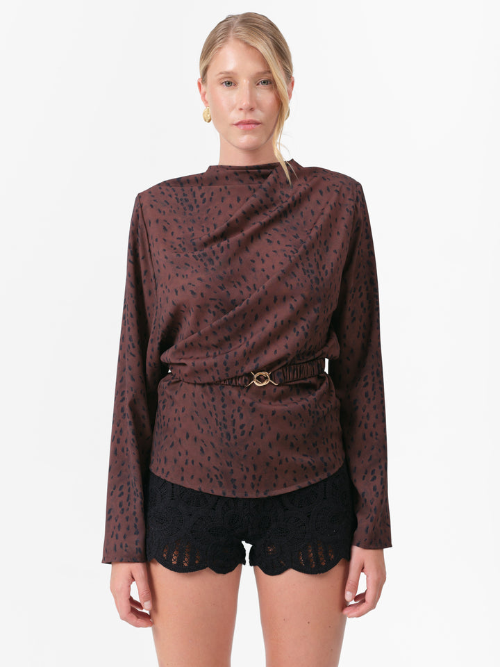 ASTER BLOUSE BRAUNES REH