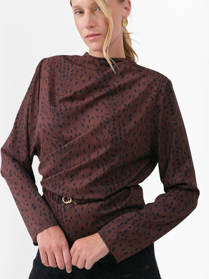 ASTER BLOUSE BRAUNES REH
