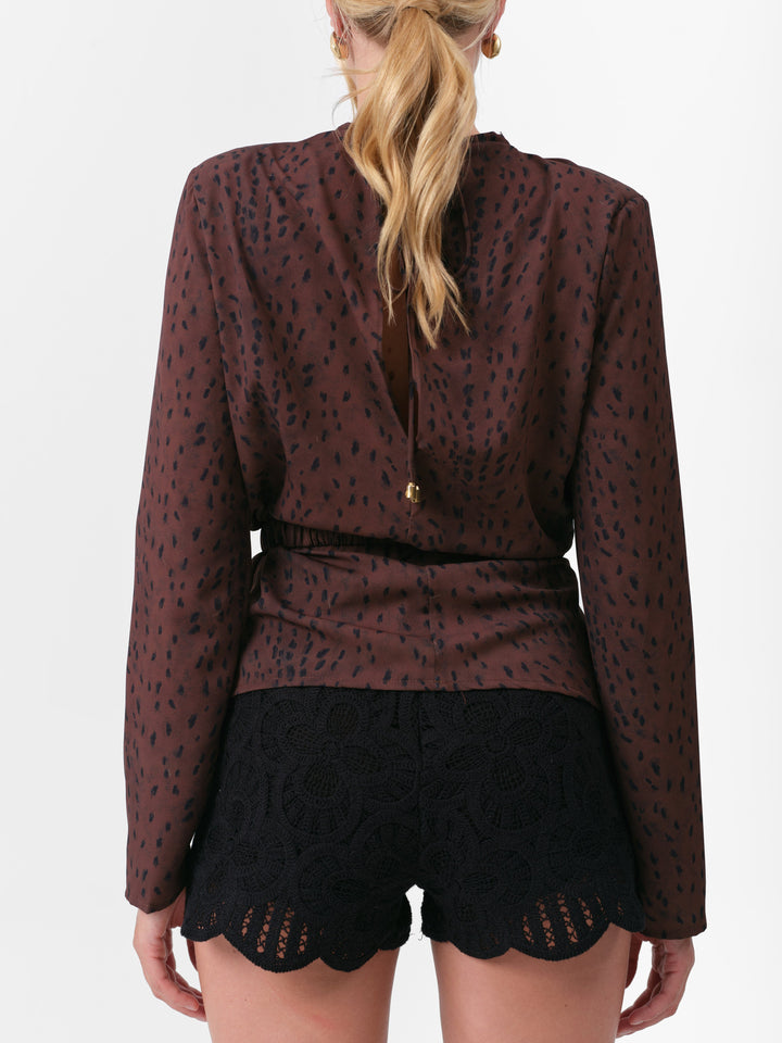 ASTER BLOUSE BRAUNES REH