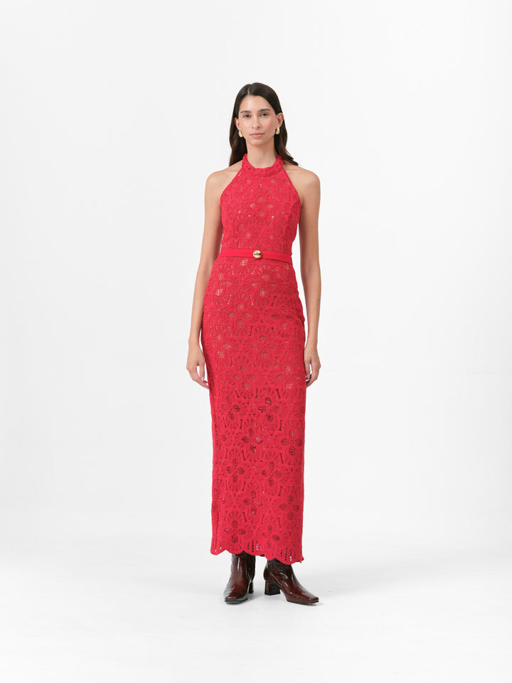 HAZEL KLEID SCARLET