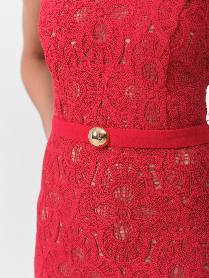 HAZEL KLEID SCARLET