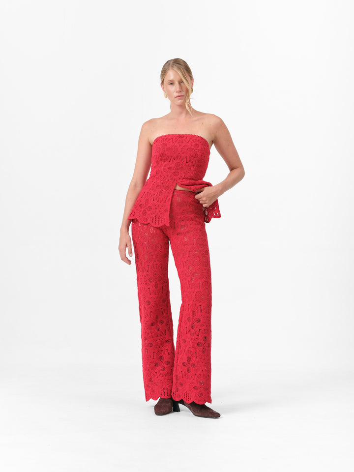 PEONIE HOSEN SCARLET