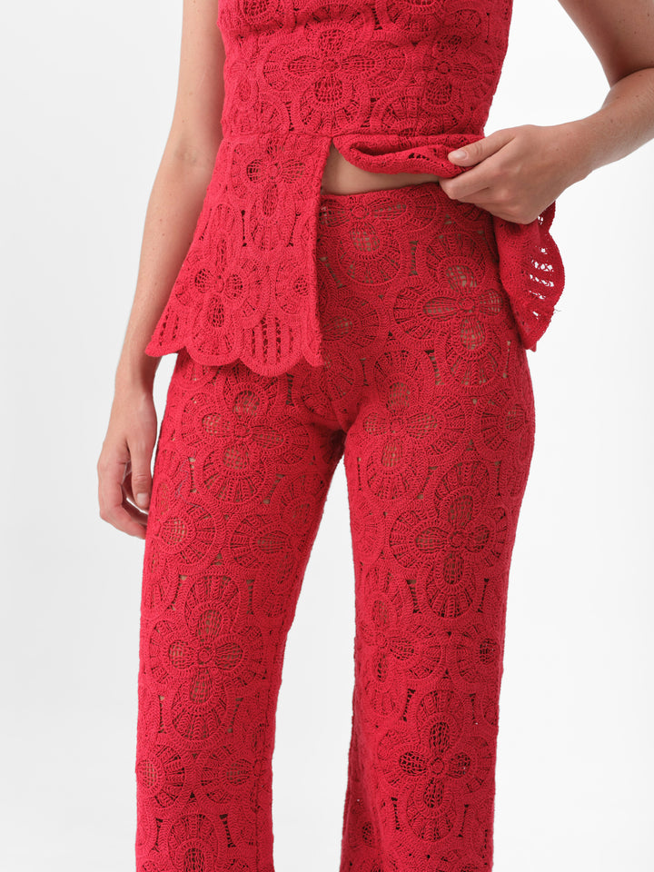 PEONIE HOSEN SCARLET