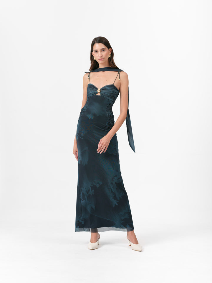 IVY KLEID TEAL