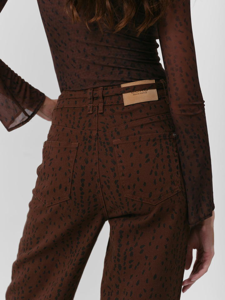 CLOVER JEANS BRAUNES REH