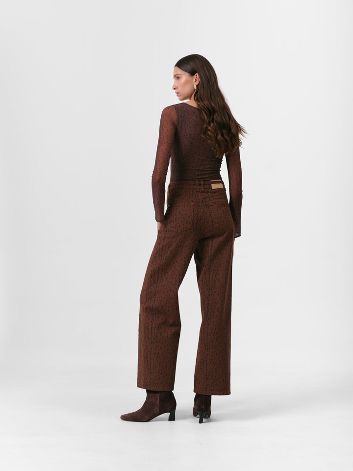 CLOVER JEANS BRAUNES REH