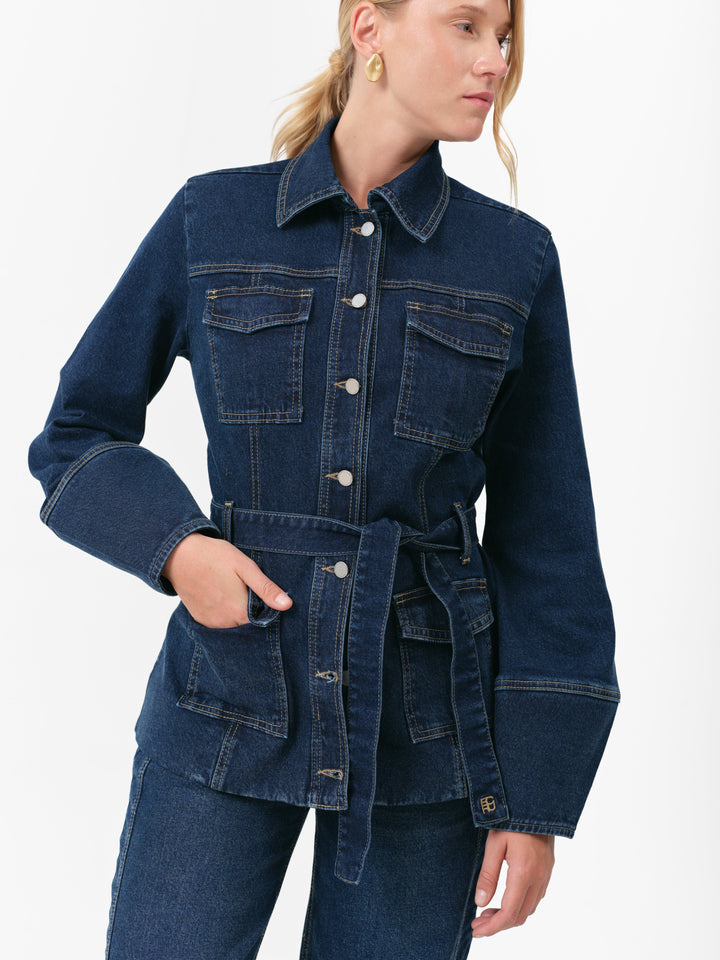 MAGNOLIA JACKE VINTAGE BLAU