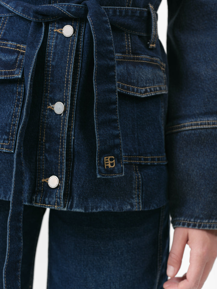 MAGNOLIA JACKE VINTAGE BLAU