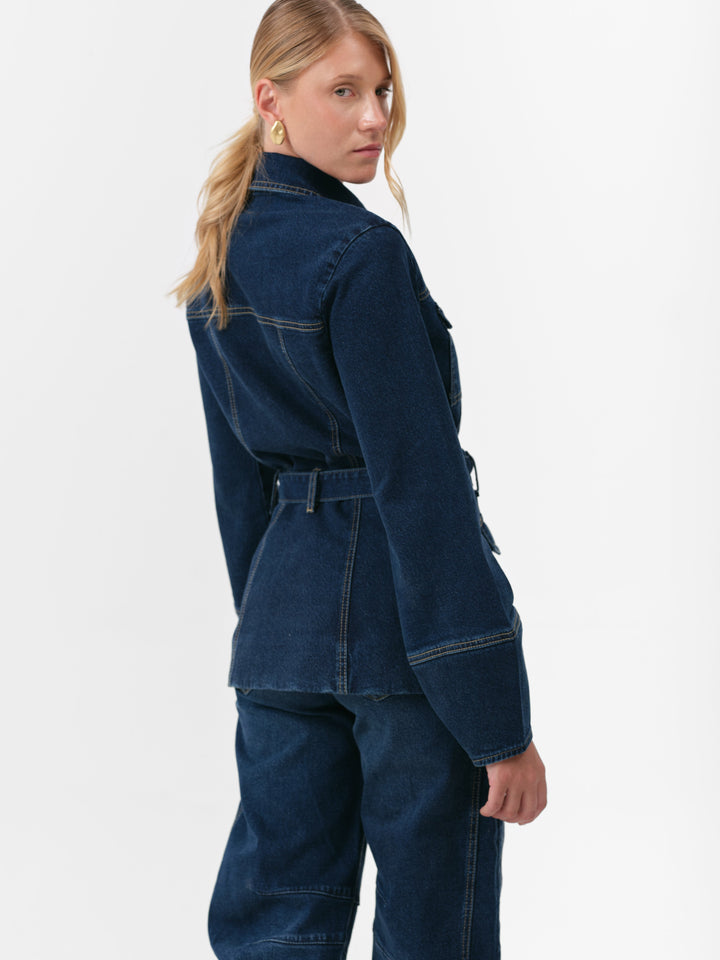 MAGNOLIA JACKE VINTAGE BLAU